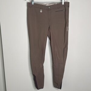 Pikeur Lucinda Grip Full Seat Breeches in Brown Women's Size 34 Long